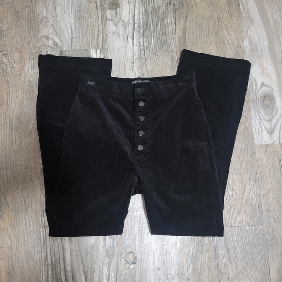 Urban Outfitters high rise velvet like pants size 0 - Picture 1 of 13